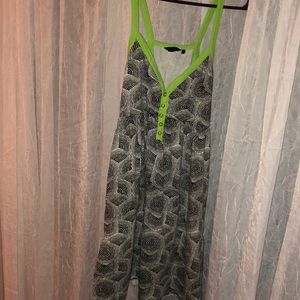 Black and white swirl dress